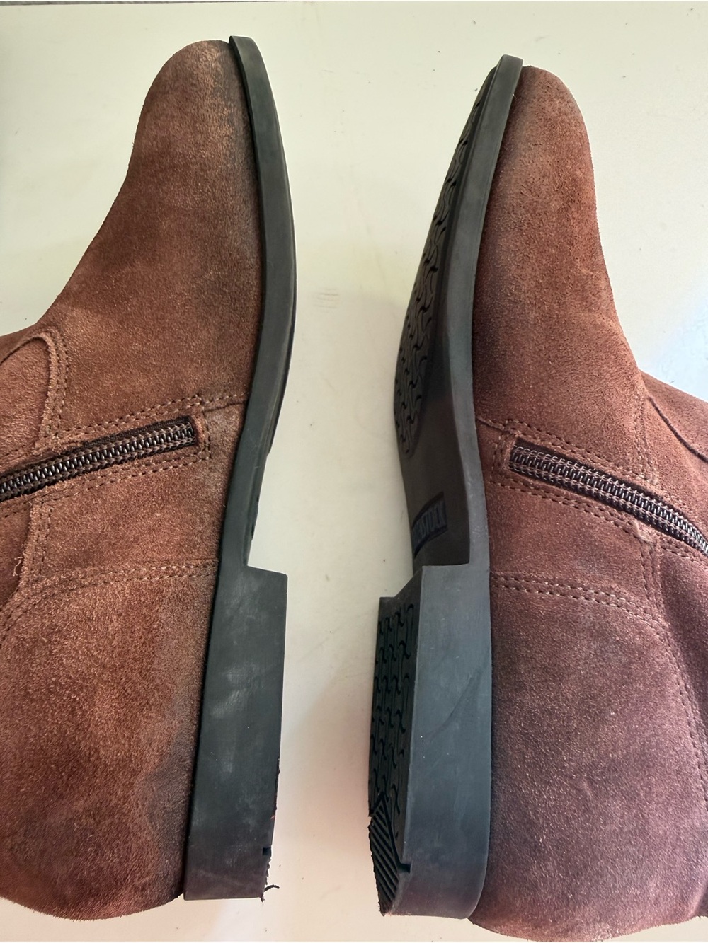 Birkenstock Sarnia  women size 6 Chestnut Brown Suede Slouch Ankle Booties - Picture 7 of 11